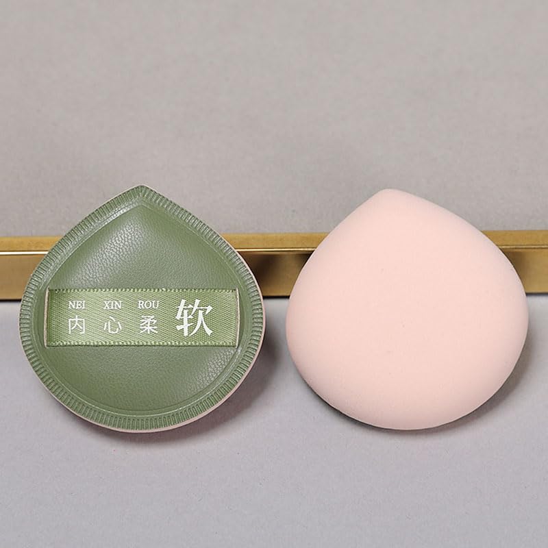 3pcs Makeup Sponge Foundation Concealer Powder Puff Soft Reusable Beauty Blender Applicator Portable Face Makeup Tools,L Green - Medaid International
