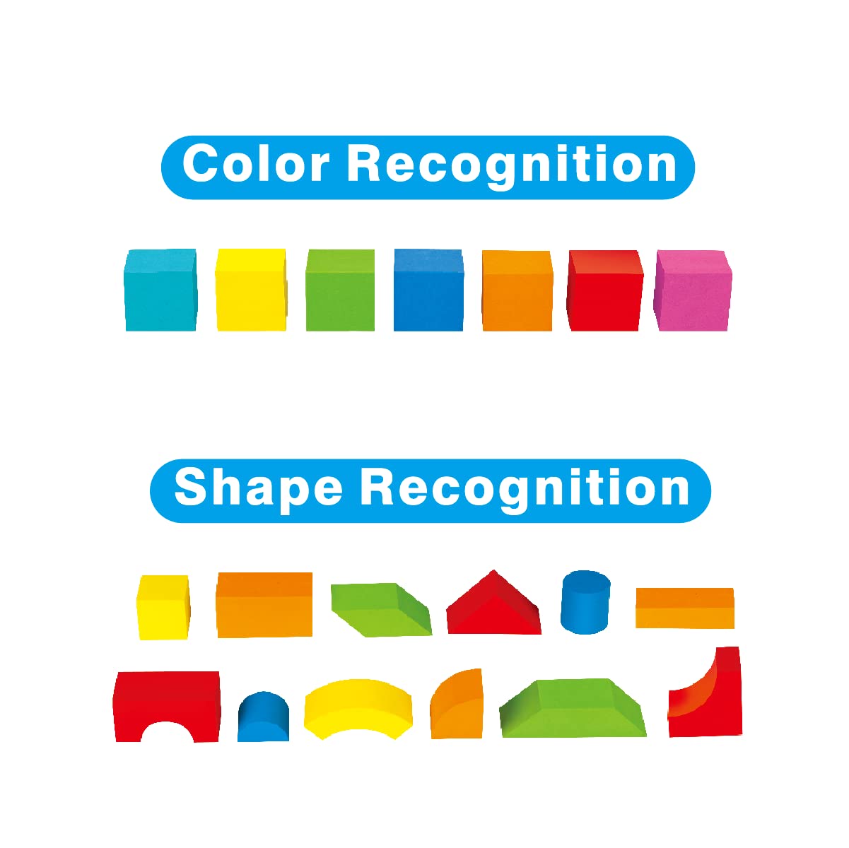 Pairez Toys Foam Building Blocks for Toddlers 2-4, 41 Pieces EVA Soft Stacking Blocks, Baby Bath Foam Toy Set, Early Learning Construction Toys & Gifts for Kids, Boys & Girls 18+ Months - Medaid International