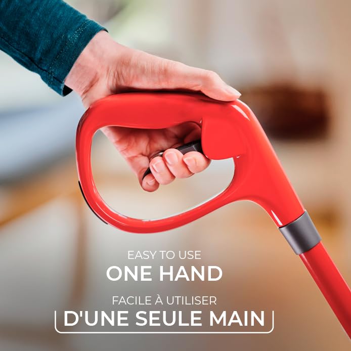 Vileda Promist Max Spray Mop - 360 Degree Swivel, Red, Cotton Head, Multiple Surfaces - Medaid International