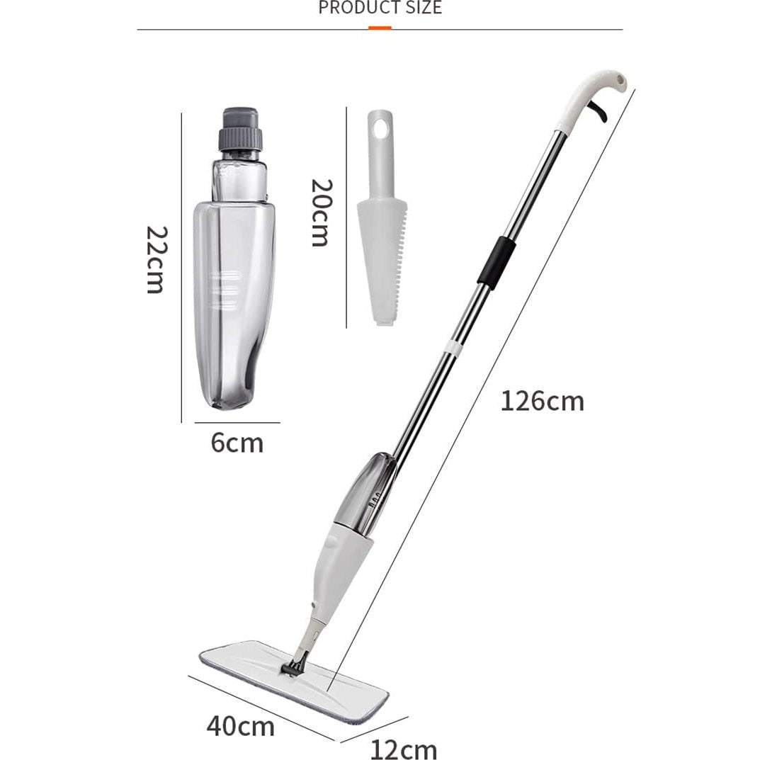 BROGBUS Spray Mop Set with Microfiber Washable Pad, Best 360 Degree Easy Floor Cleaning for Home & Office - Medaid International