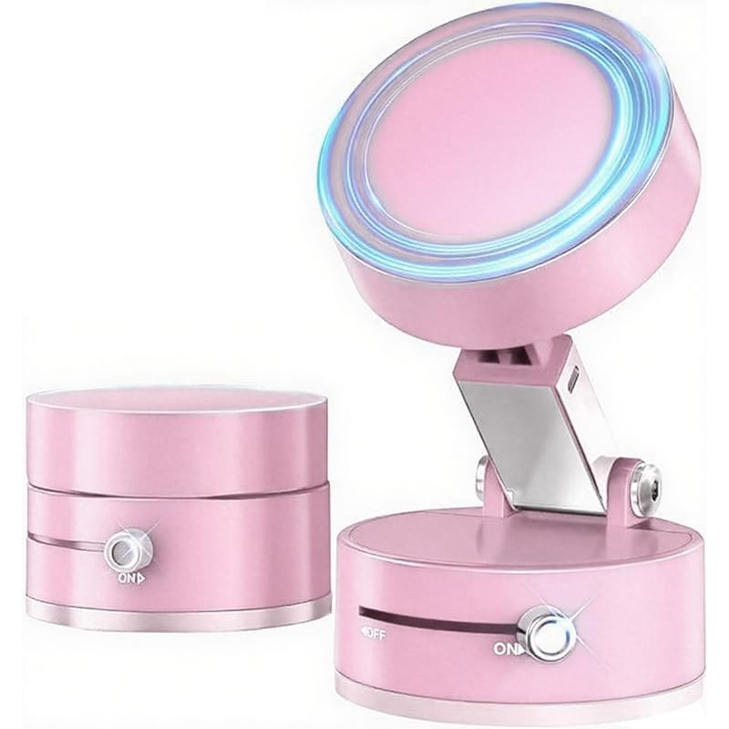 Pink Rotatable and Foldable Magnetic Phone Stand, Heavy-Duty Magnetic Fitness Mirror, Smooth Surface, All Vehicles - Medaid International