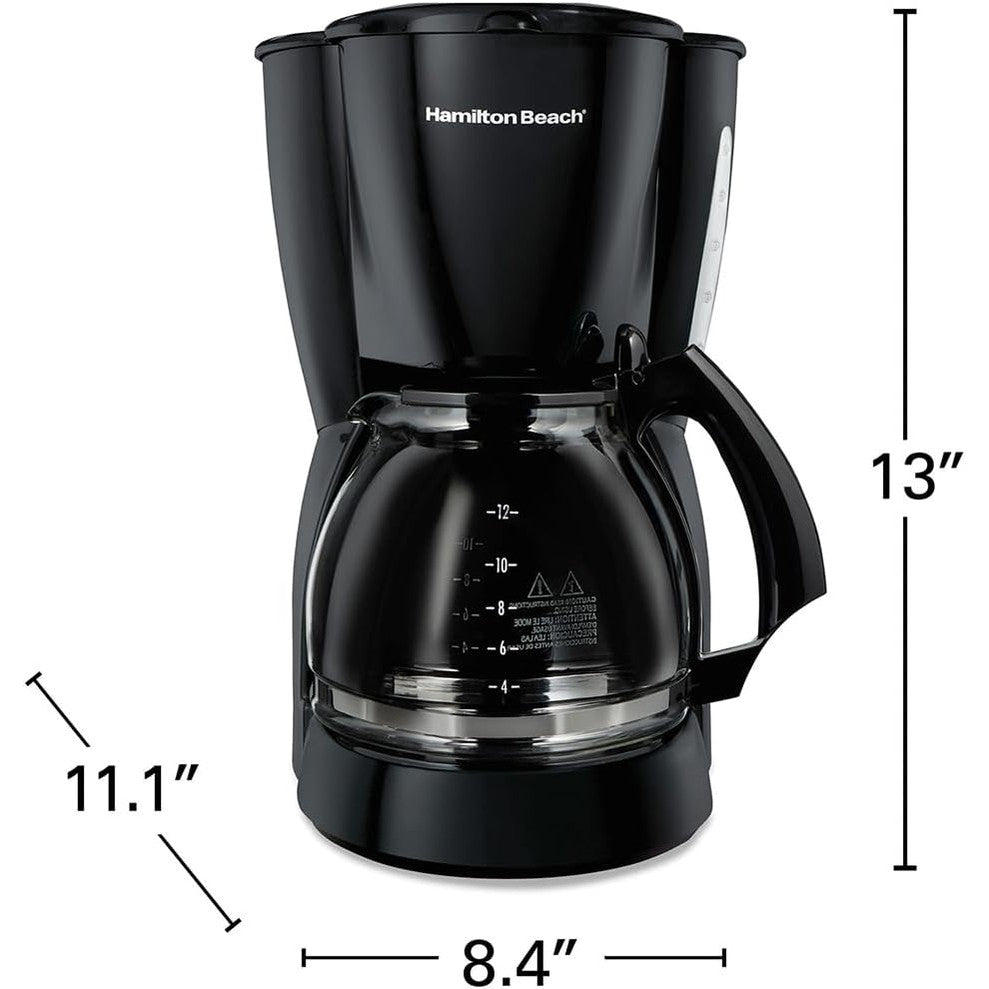 Black Coffee Maker 12 Cup - Medaid International