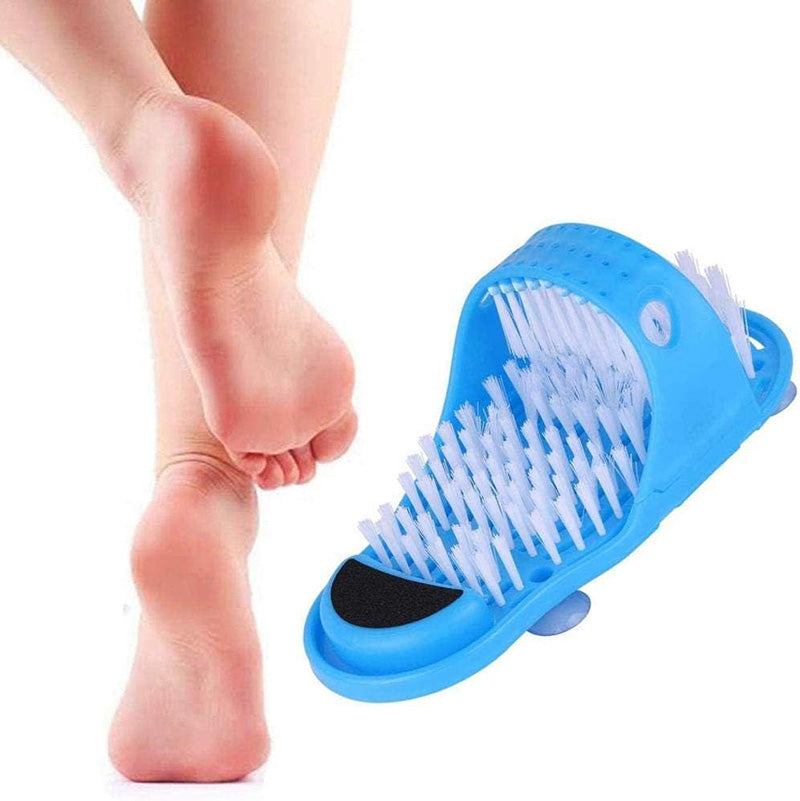 Exfoliating Shower Foot Scrubber with Sole Suction Cups, Slipper for Exfoliating and Cleaning - Medaid International