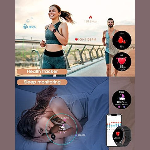 Tuyoma - Smart Watch with 1.32'' Touch Screen, Health Tracking, Call Function