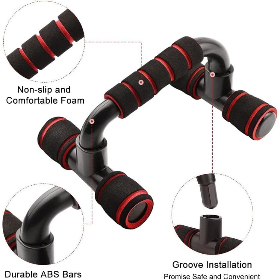 Jitifazh - Pushup Bars with Cushioned Foam Handles, Non-Slip Grip, Sturdy Design