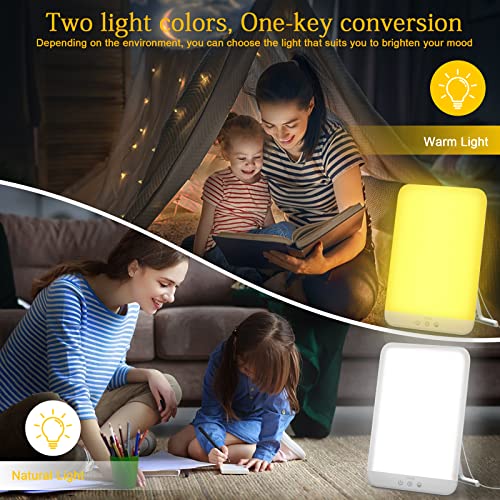 Lobertingu - 10000 Lux Light Therapy Lamp with Adjustable Brightness & Timer