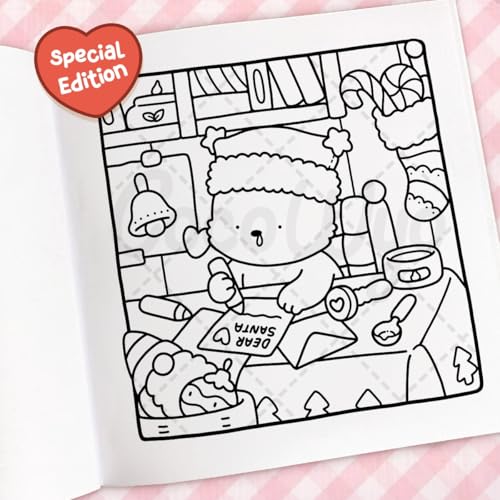 Cozy Christmas: Coloring Book for Adults and Kids (Cozy Spaces Coloring) - Medaid International