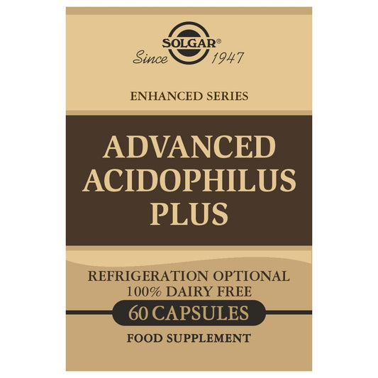 Solgar Advanced Acidophilus Plus, 60 Vegetable Capsules - Supports Healthy Intestinal Flora - 500 Million Microorganisms Per Serving - Gluten & Dairy Free - Vegetarian - 60 Servings - Medaid International