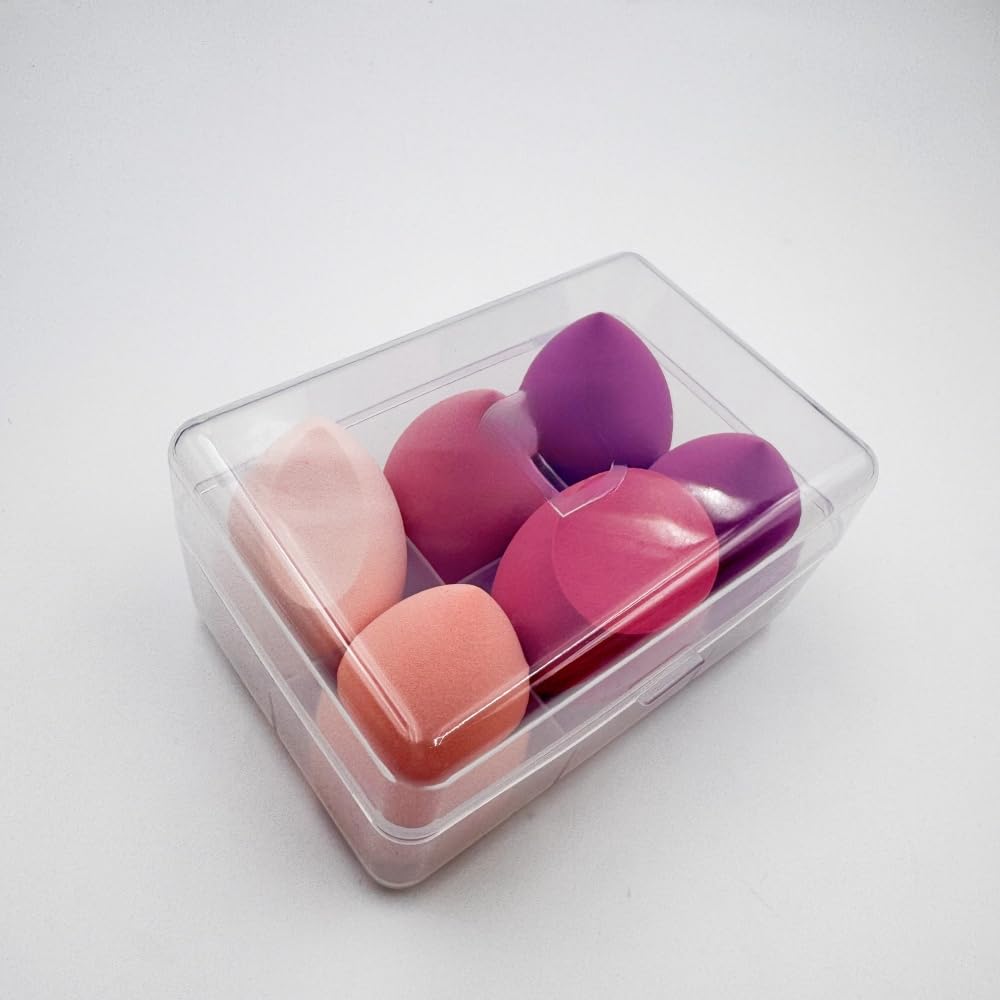 6-Piece Beauty Blender Set | Non-Absorbent Makeup Sponges, Oblique Cut & Water Drop Shapes for Foundation & Cosmetics 19 - Medaid International