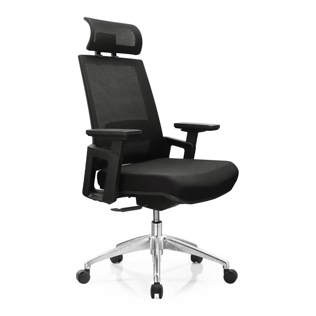 Shop 360° Rotation Office Chair Ergonomic Mesh With Height & Head Rest Adjustment A901 (L70 x W63 x H117-121)cm in Lebanon - Medaid