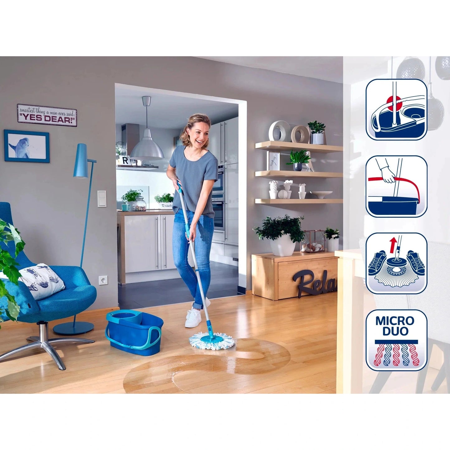 CLEAN TWIST Ergo Disc Mop Set - Medaid International