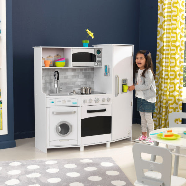 Large Play Kitchen White By KidKraft - Medaid International
