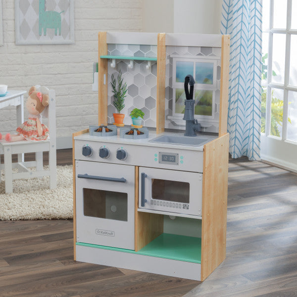 Let's Cook Wooden Play Kitchen - NATURAL COLOR By Kidkraft - Medaid International