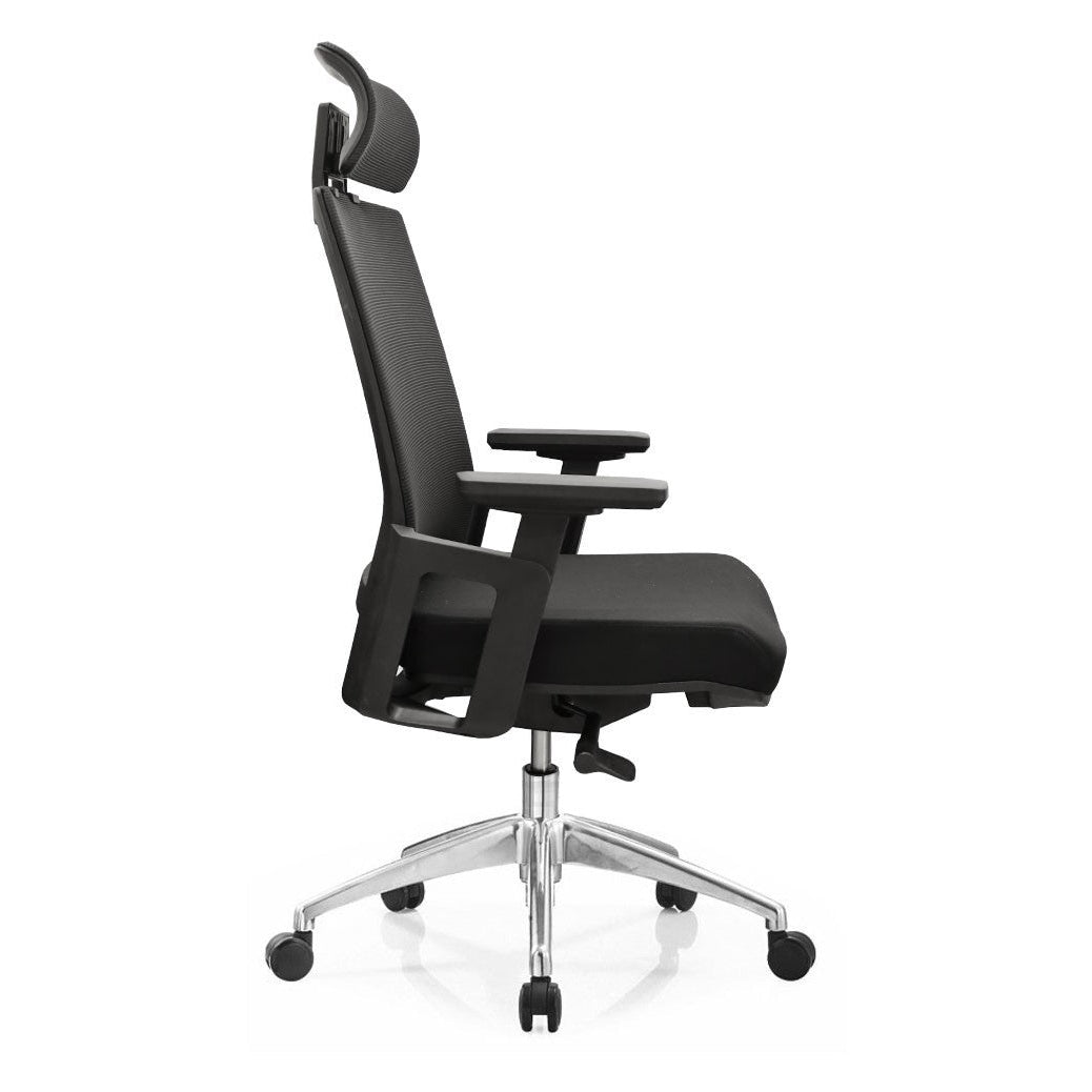 Shop 360° Rotation Office Chair Ergonomic Mesh With Height & Head Rest Adjustment A901 (L70 x W63 x H117-121)cm in Lebanon - Medaid