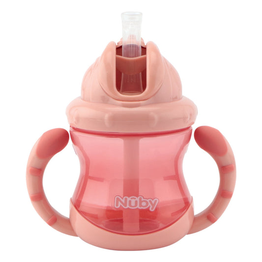 Twin Handle Flip-It Cup 240ml 12m+ Coral - Medaid International