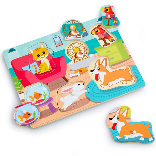 Woodlets Lift and Look Pets Puzzle - Medaid International