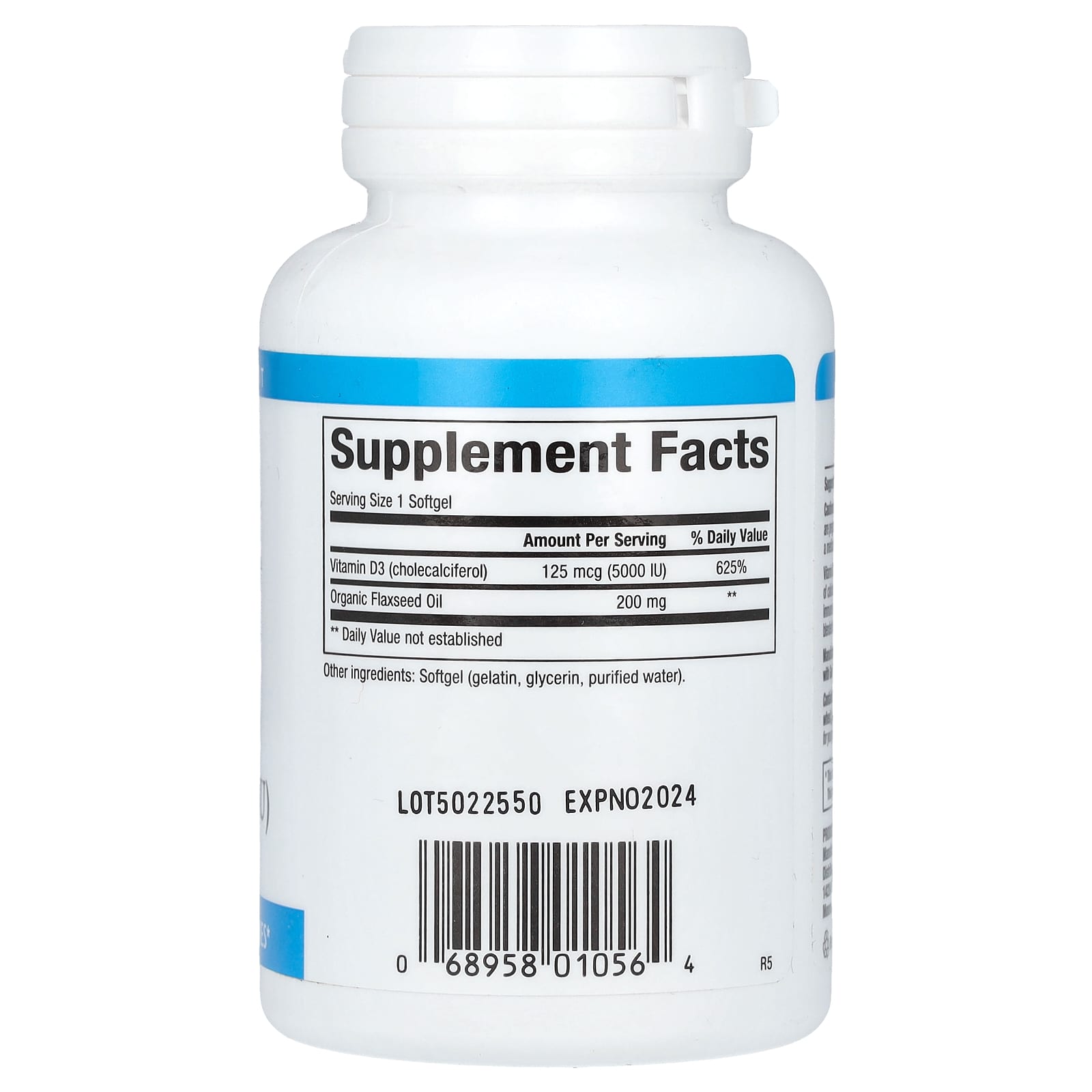 Natural Factors, Vitamin D3, 125 mcg (5,000 IU), 120 Softgels - Medaid International