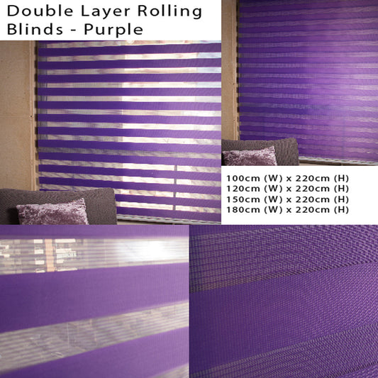 Double Layer Rolling Blinds - Medaid - Lebanon