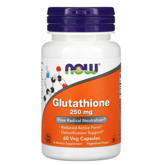 NOW Foods, Glutathione, 250 mg, 60 Veg Capsules - Medaid International