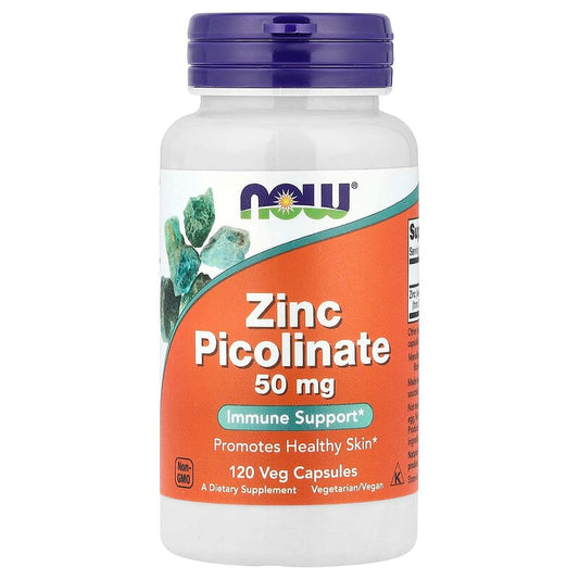 NOW Foods, Zinc Picolinate, 50 mg, 120 Veg Capsules - Medaid International