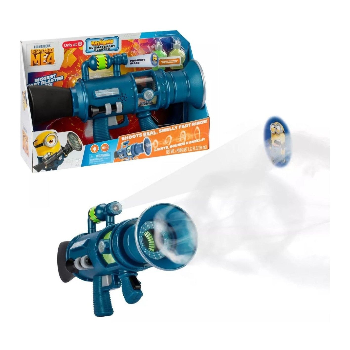 Despicable Me 4 Minion The Extreme Ultimate Fart Blaster By Moose Toys - Medaid International