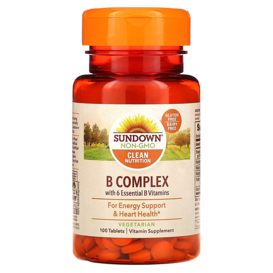 Sundown Naturals, B-Complex, 100 Tablets - Medaid International