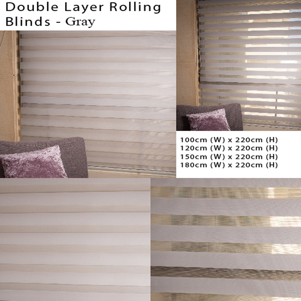 Double Layer Rolling Blinds - Medaid - Lebanon