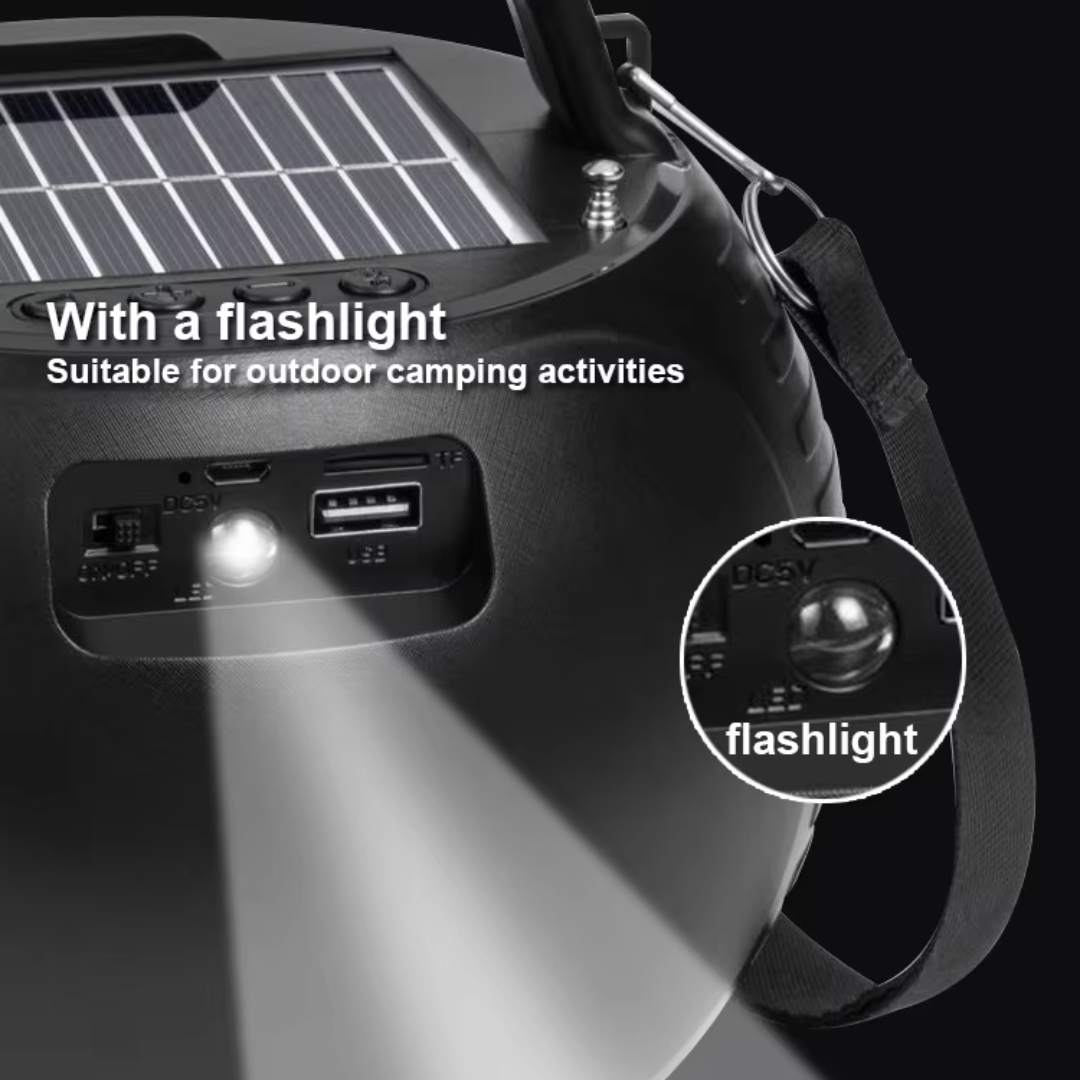 Kisonli SC22 Portable 10W Solar Power Stereo Speaker - Medaid International