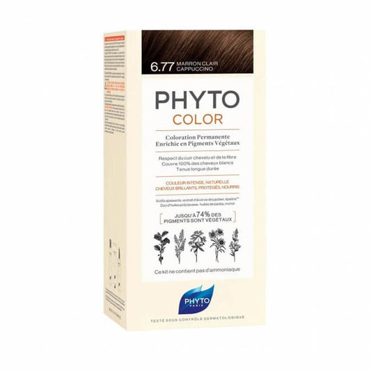 NEW PHYTOCOLOR 6.77 Light Brown Cappuccino - Medaid