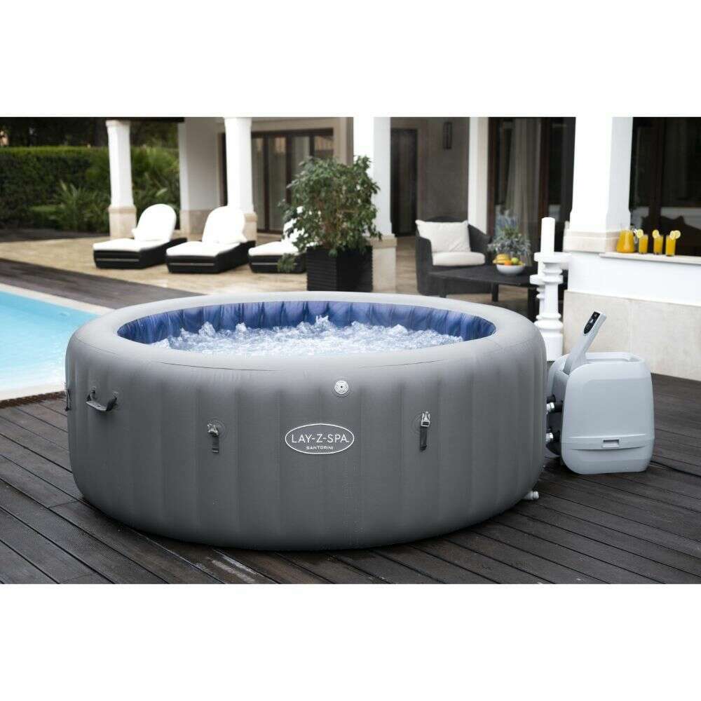 Lay-Z-Spa Santorini Hydrojet Pro 216x80cm, 6-7 Pers - Medaid International