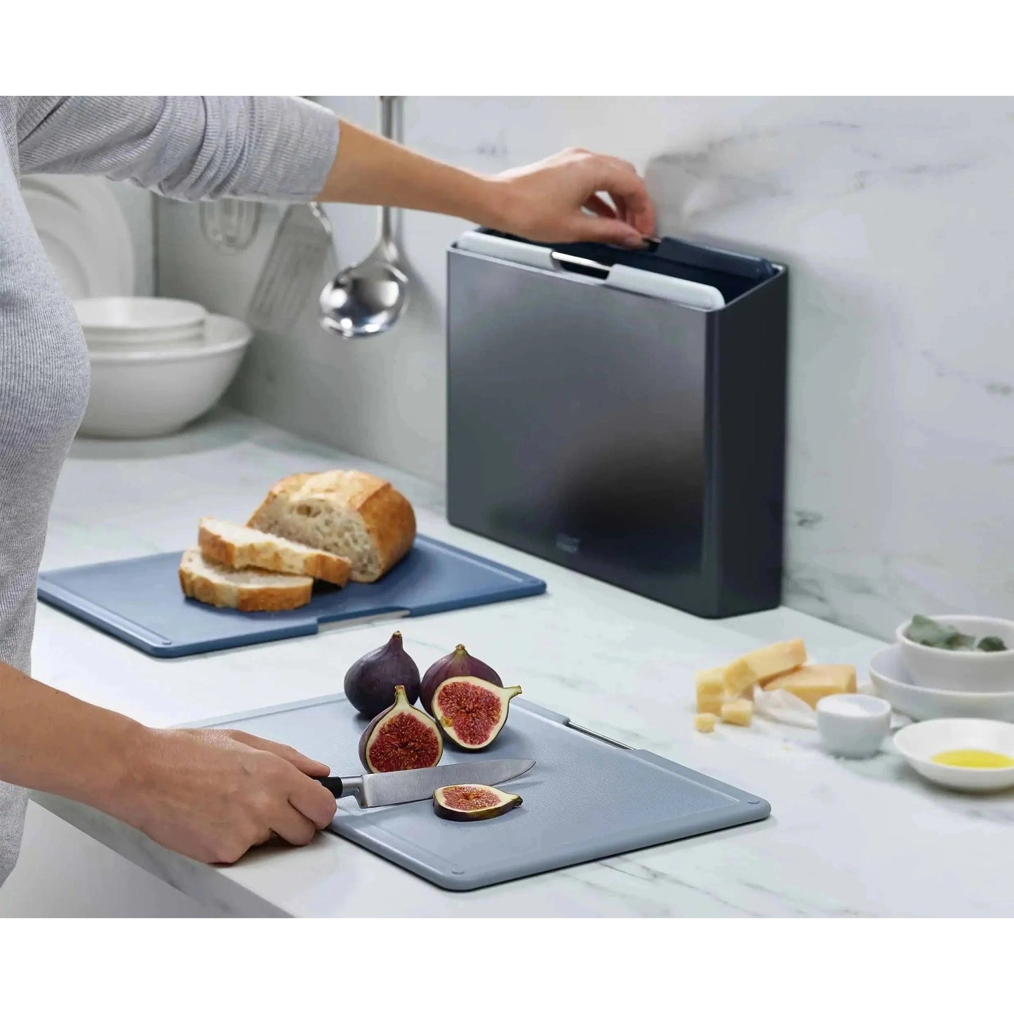 Folio‚Ñ¢ 4-piece Grey Chopping Board Set Large - Medaid International