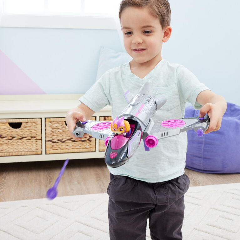 Paw Patrol The Movie Transforming Rescue Jet with Skye Mighty Pups Action Figure - Medaid International