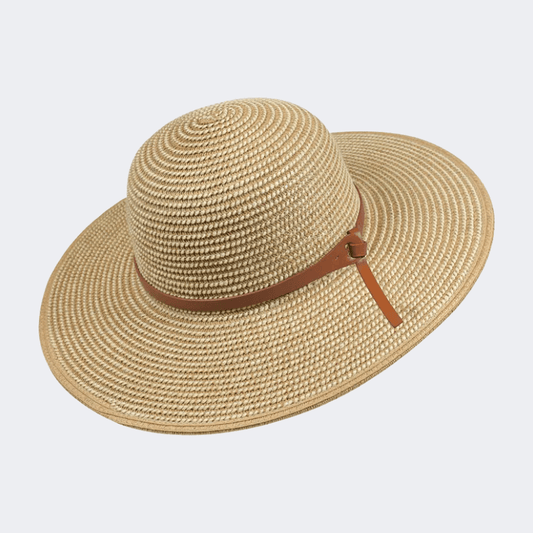 Stamion Floppy Medium Women Beach Hat Light Brown - Medaid International