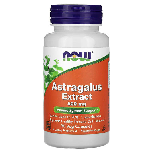 NOW Foods, Astragalus Extract, 500 mg, 90 Veg Capsules - Medaid International