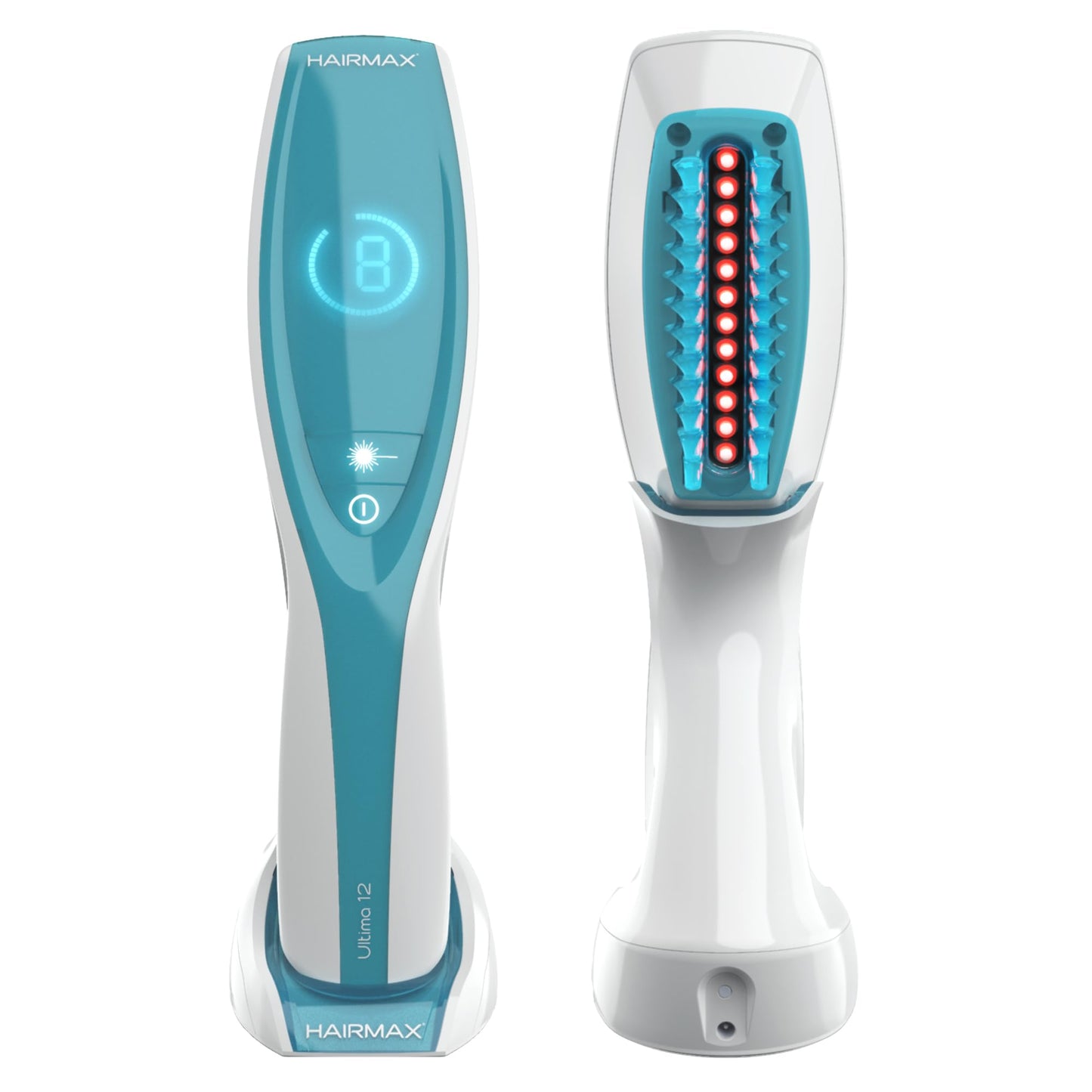 Hairmax Ultima 12 LaserComb - (FDA Cleared) Laser Hair Regrowth Treatment Device for Men & Women - Reverses Thinning Hair Loss - Red Light Therapy to Stimulate Hair Growth - Cordless Design - Medaid International