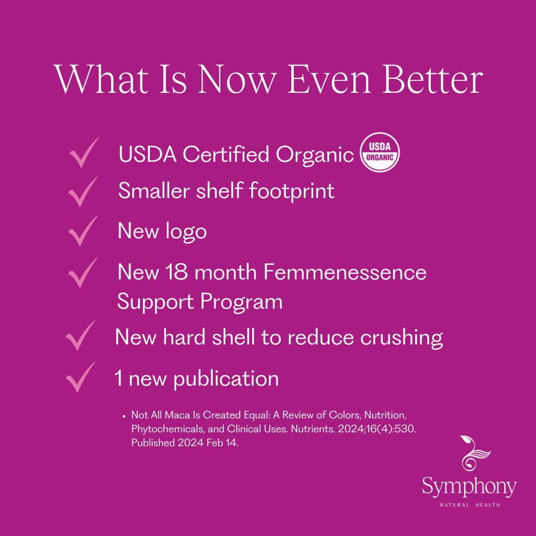 Femmenessence® MacaLife® – Clinically Proven Perimenopausal Supplement for Natural Hormone Balance, Symptom Relief, Heart & Mood Support, Without Added Hormones (240 Capsules, 120 Day Supply) - Medaid International