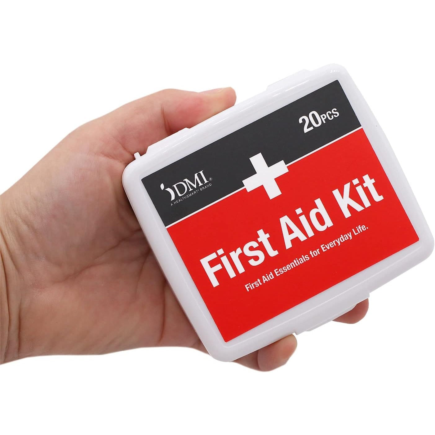 DMI 76-Piece First-Aid Kit, All-Purpose Use for Minor Cuts and Scrapes, Durable Water-Resistant Case, Convenient and Portable, FSA & HSA Eligible - Medaid