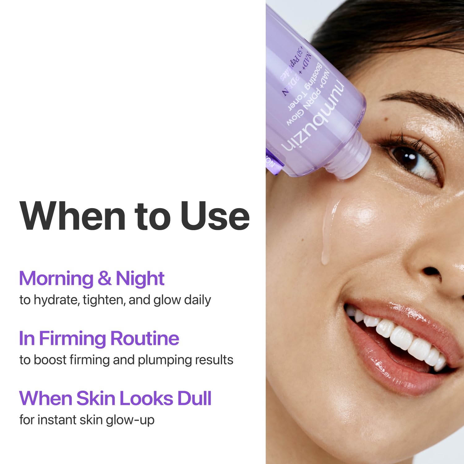 numbuzin No.9 Toner | NAD+ PDRN Glow Boosting Toner | Korean Skincare for Glowing, Firming, Wrinkles, Fine Lines | Salmon PDRN, Peptides | Essence for Aging, Dull Skin | 5.07 fl. Oz - Medaid International