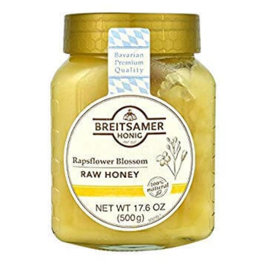 Breitsamer, Creamy Rapsflower Blossom Honey Jar, 17.6 oz - Medaid International