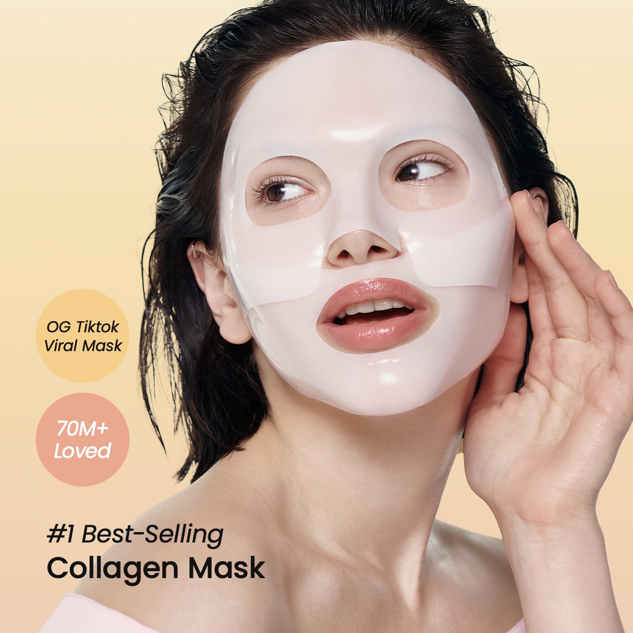 BIODANCE Bio-Collagen Real Deep Mask, Hydrating Overnight Hydrogel Mask, Pore Minimizing, Elasticity, Plumping Improvement, Korean Skincare, Stocking Stuffers for Teen Girls | 1.19oz(34g) x 4ea - Medaid International