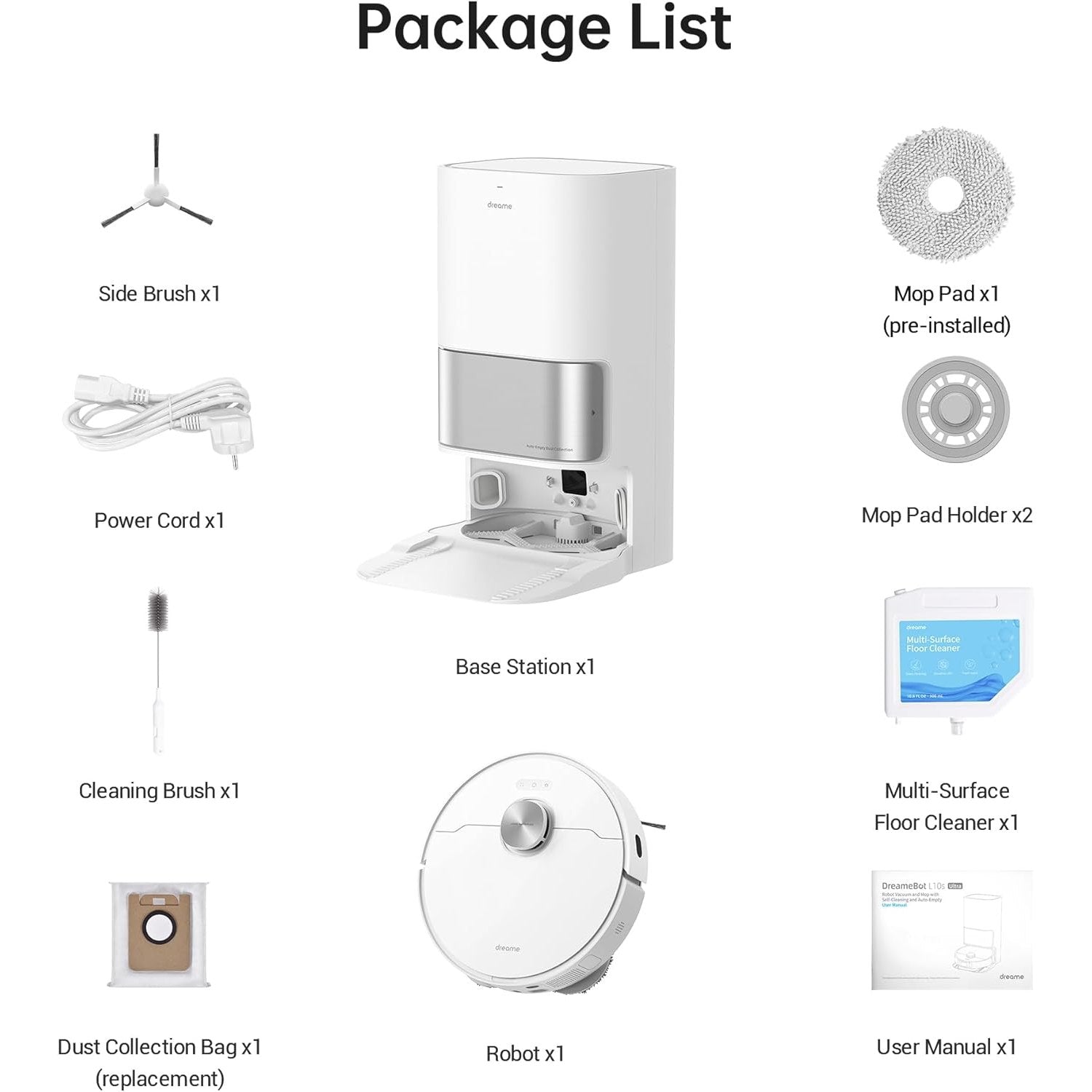 L10s Ultra Robot Vacuum Cleaner, White - Medaid International