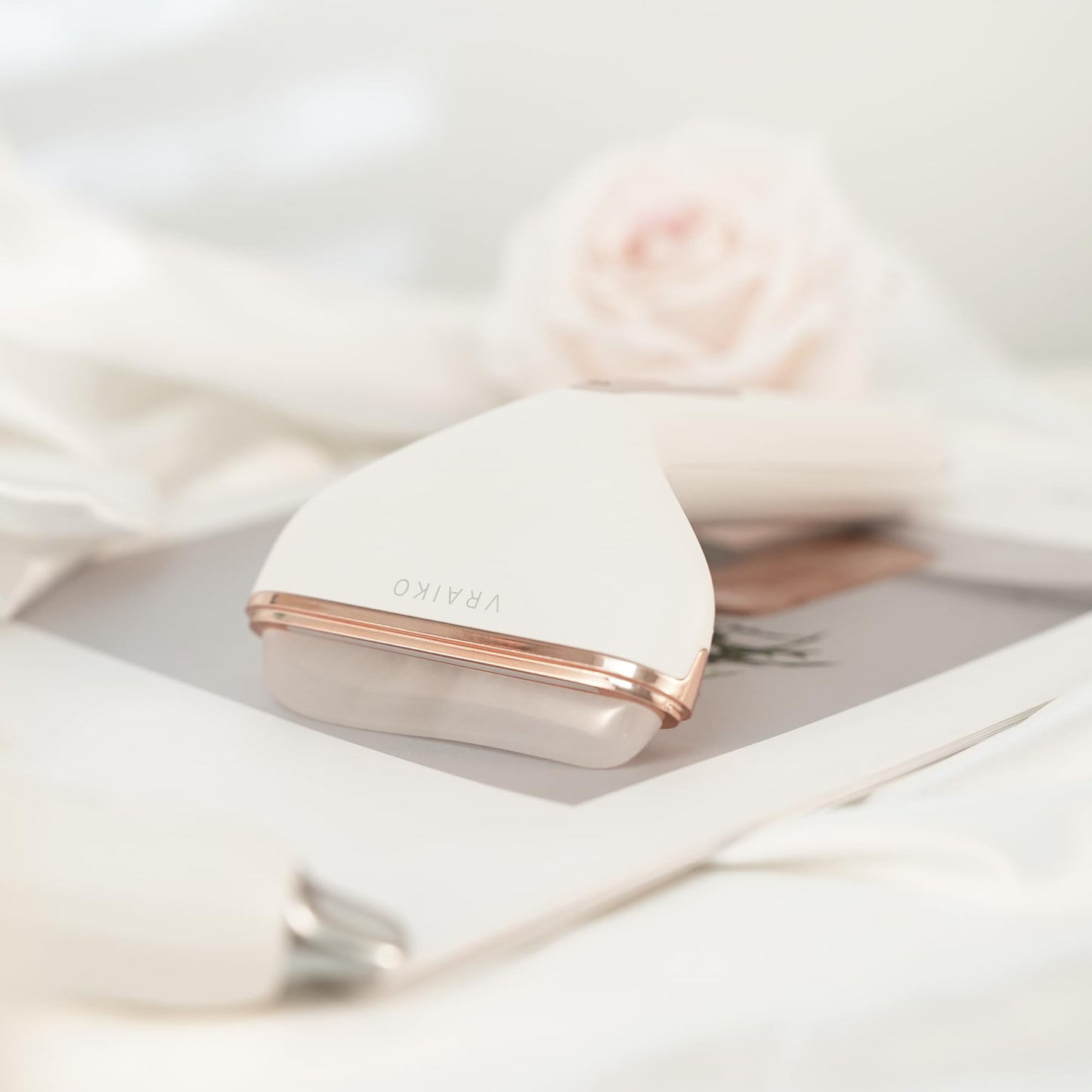 VRAIKO Aurora-X Handheld Gua Sha Device, White Jade Neck Face Massager with Thermal, Vibration and Acupressure Tail, for Face Sculpting Anti-Aging and Relaxation at Home - Medaid International