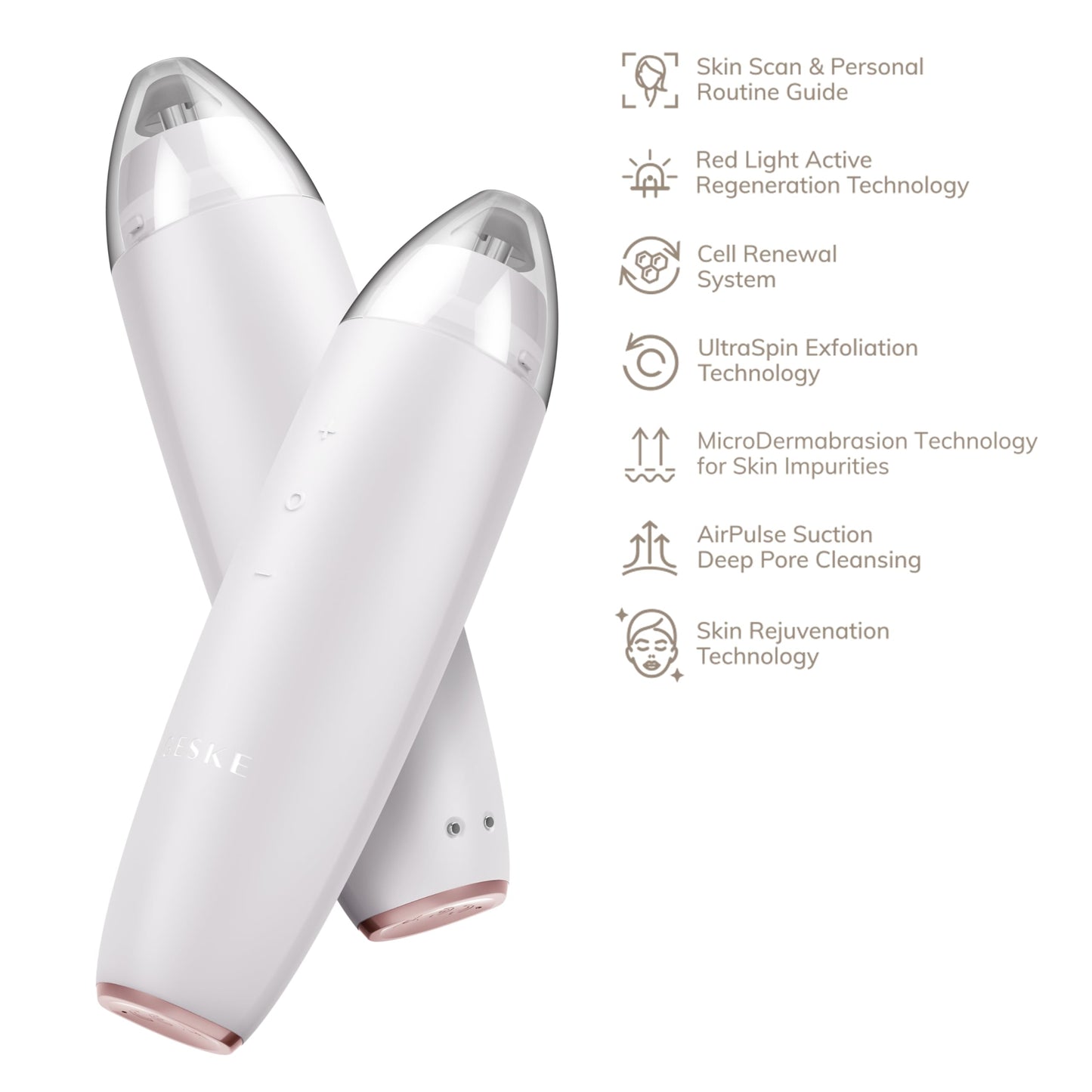 GESKE SmartAppGuided™ MicroDermabrasion Blackhead Remover | 7 in 1 | Blackhead Remover | Electric Pore Cleaner | Innovative Vacuum Cup | Beauty Tool | Skin Cleansing Device | Skincare Device - Medaid International