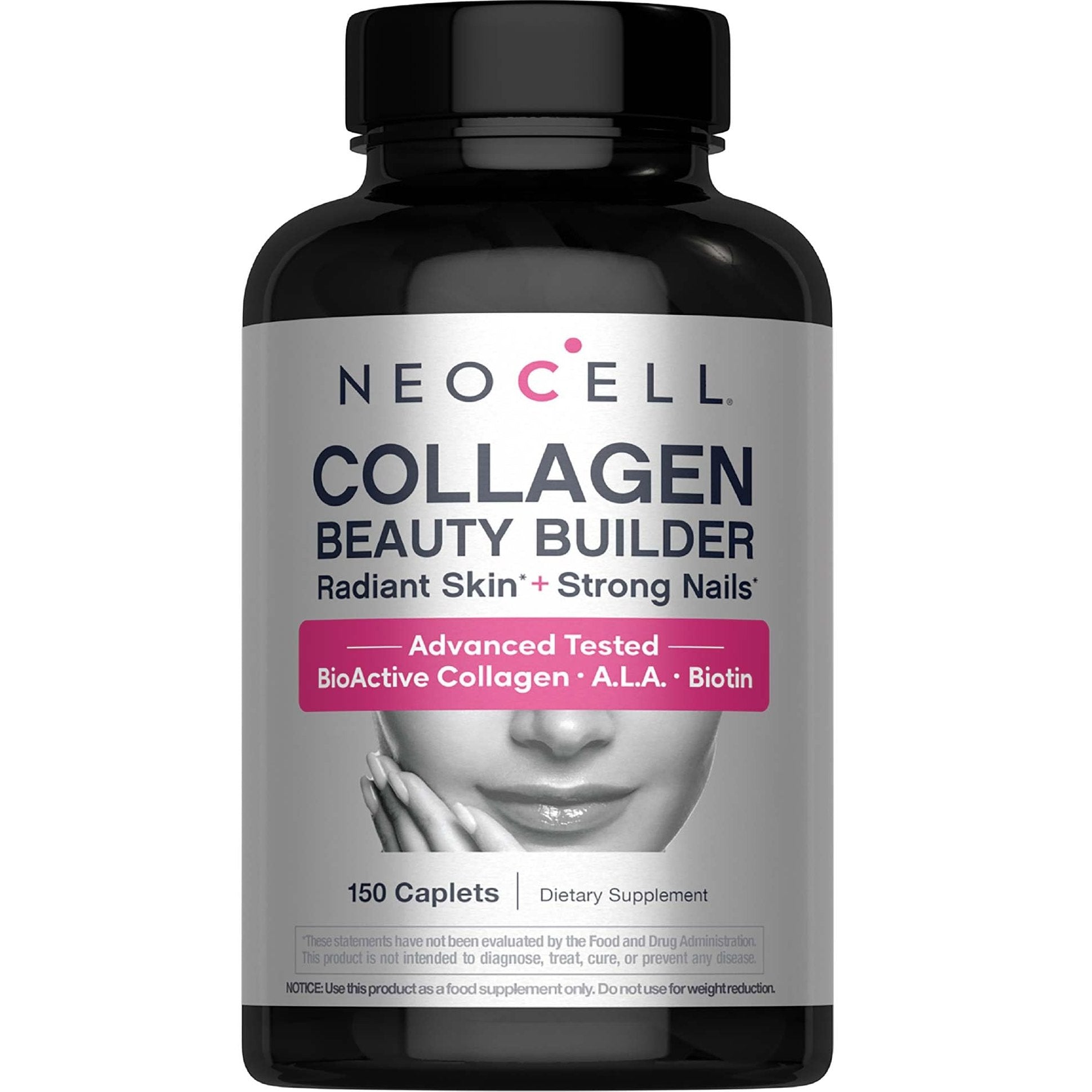 NeoCell Collagen Beauty Builder With Hyaluronic Acid and Biotin, Skin, Hair and Nails Supplement, Includes Antioxidants, Tablet, 150 Count, 1 Bottle - Medaid International