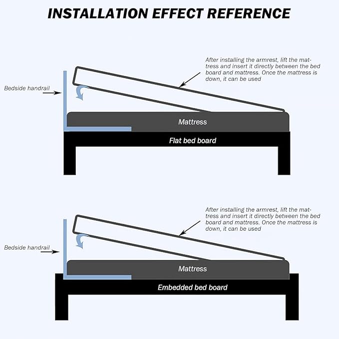 درابزين سرير قابل للطي لكبار السن