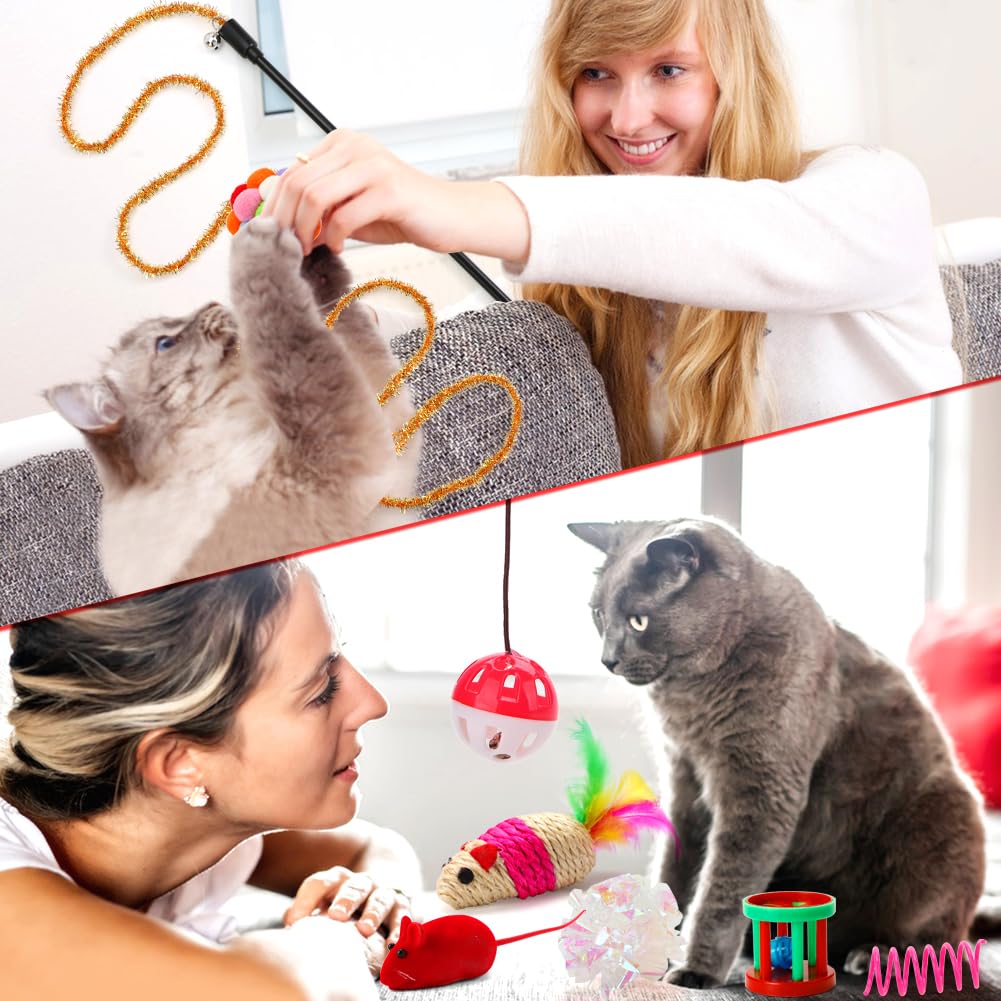 GWAHSA Cat Advent Calendar 2025, 24 Days Christmas Countdown Calendar with Assorted Interactive Cat Toys for Indoor Kitten Cats Pet Surprise Xmas Gifts for Cat Lovers Women - Medaid International