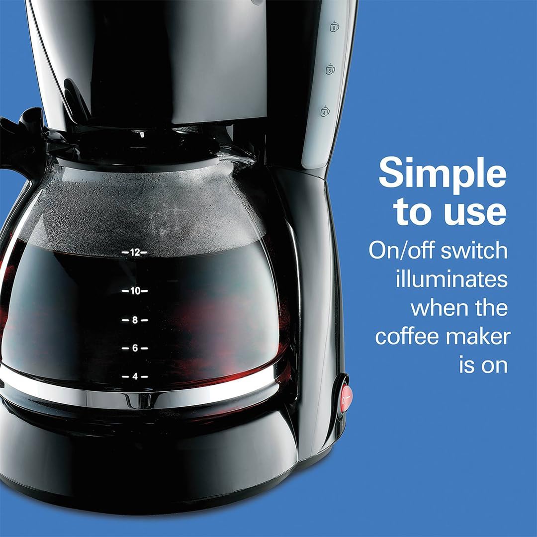 Black Coffee Maker 12 Cup - Medaid International