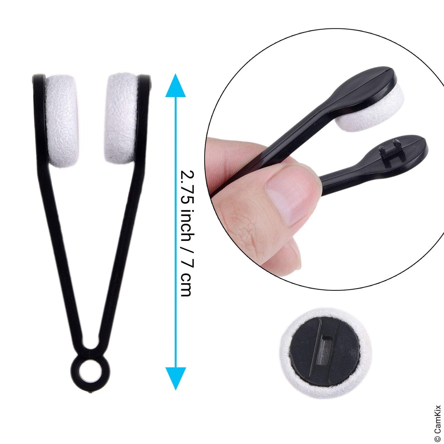 Cleaning Kit for Eyeglasses/Sunglasses - Lens Cleaning Tool with 2 Sets of Spare Pads, Lens Cleaning Spray Bottle, 3 Microfiber Cloths - Quick and Easy to Use - Immaculate Results - Medaid International
