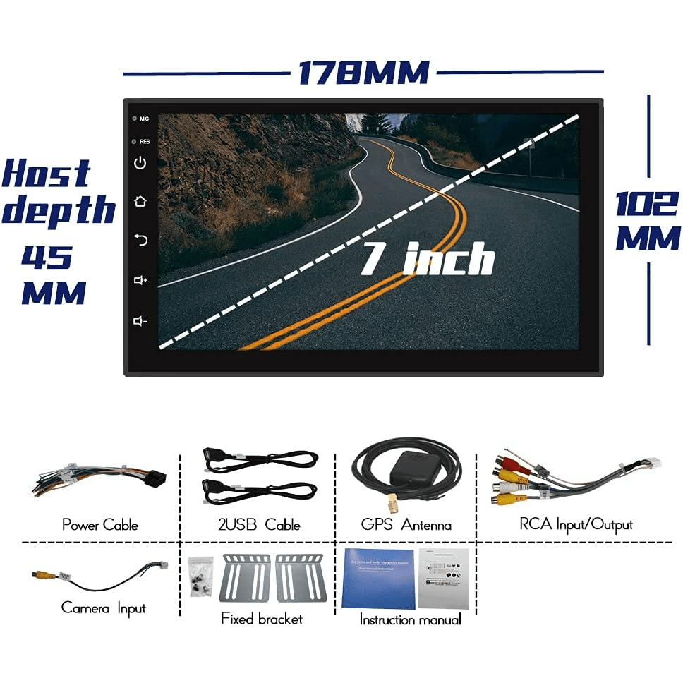Car Android Screen Stereo 2 Din 7-Inch Monitor - Medaid International