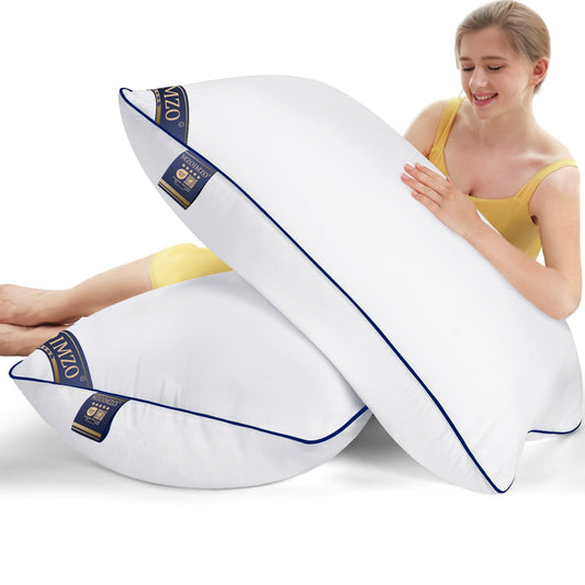 MZOIMZO Supportive Firm Bed Pillows for Sleeping- King Size, Set of 2, Cooling Hotel Quality with Premium Soft Down Alternative Fill for Back, Stomach or Side Sleepers, 20''x34'' - Medaid International